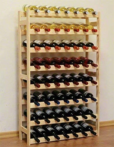 Weinregal Holz für 56 Flaschen, 56 Flaschen