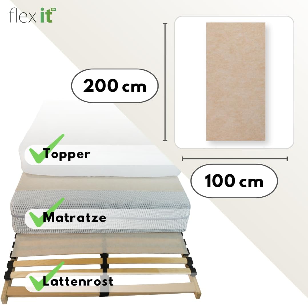 Antirutschmatte für Matratze (100x200 cm), Beige 100x200 cm