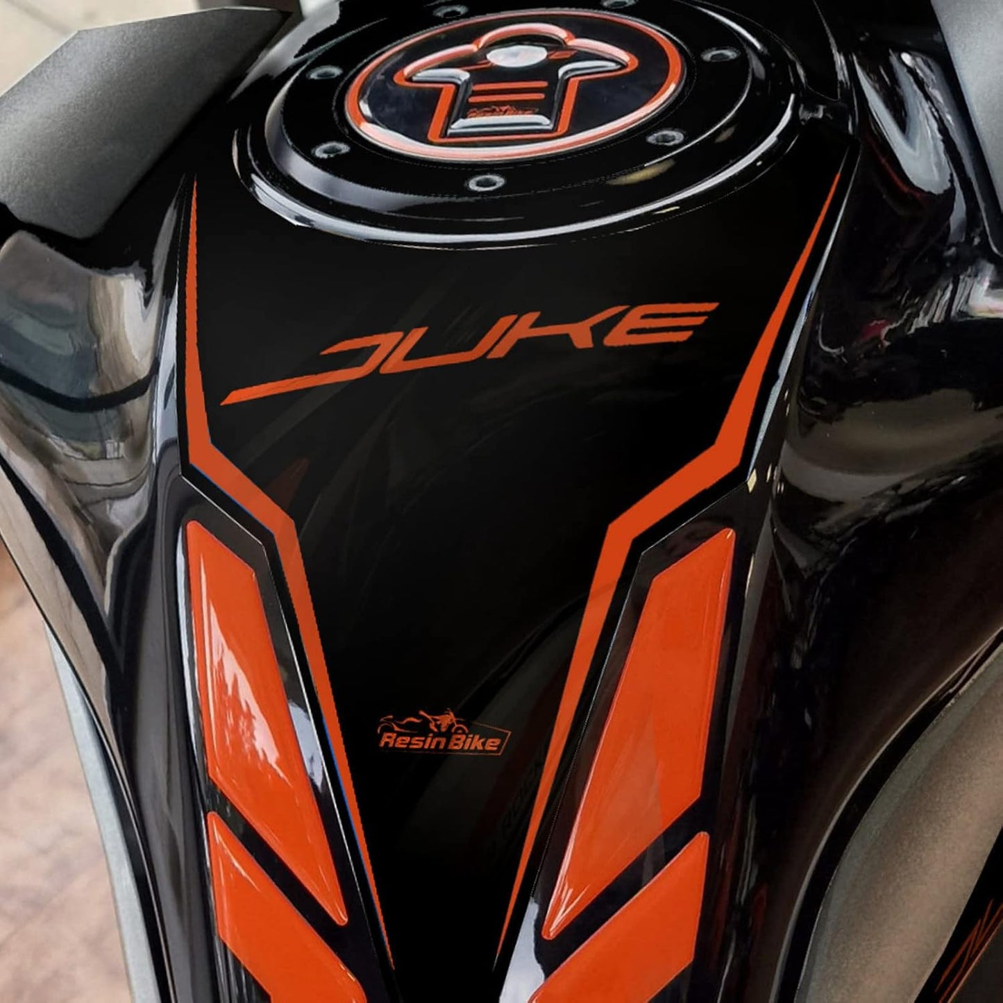 3D Harz Motorrad-Aufkleber für KTM Duke 2021-2022, Duke 390 250 200 125 Protezione Paraserbatoio