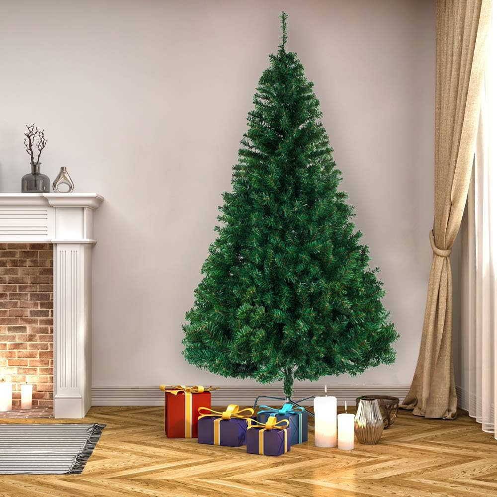 Künstlicher Weihnachtsbaum mit Metallständer, Grün, 240 cm