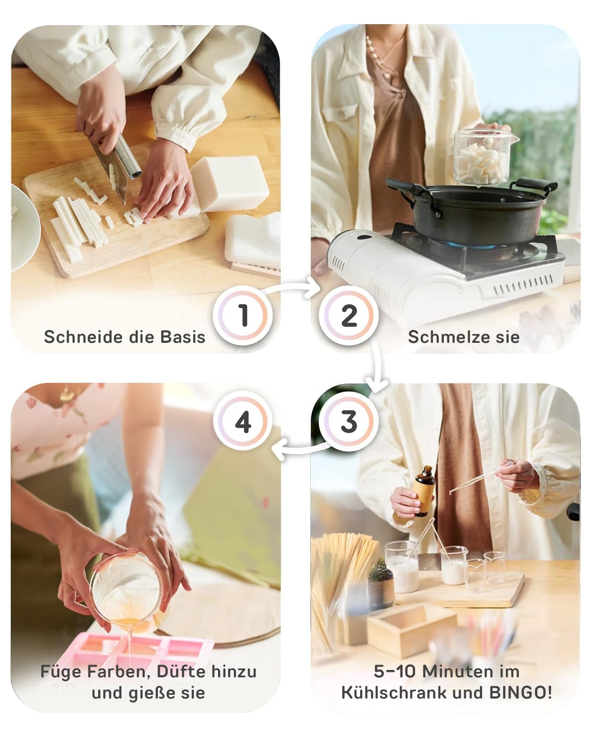 BIO Glycerin Seifenbasis zum Seifengiessen (3 kg), 3 kg (1er Pack) Ultra Klar
