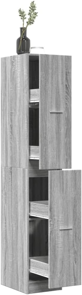 Auszugschrank mit Schubladen, Grau Sonoma 30 x 41 x 174.5 cm