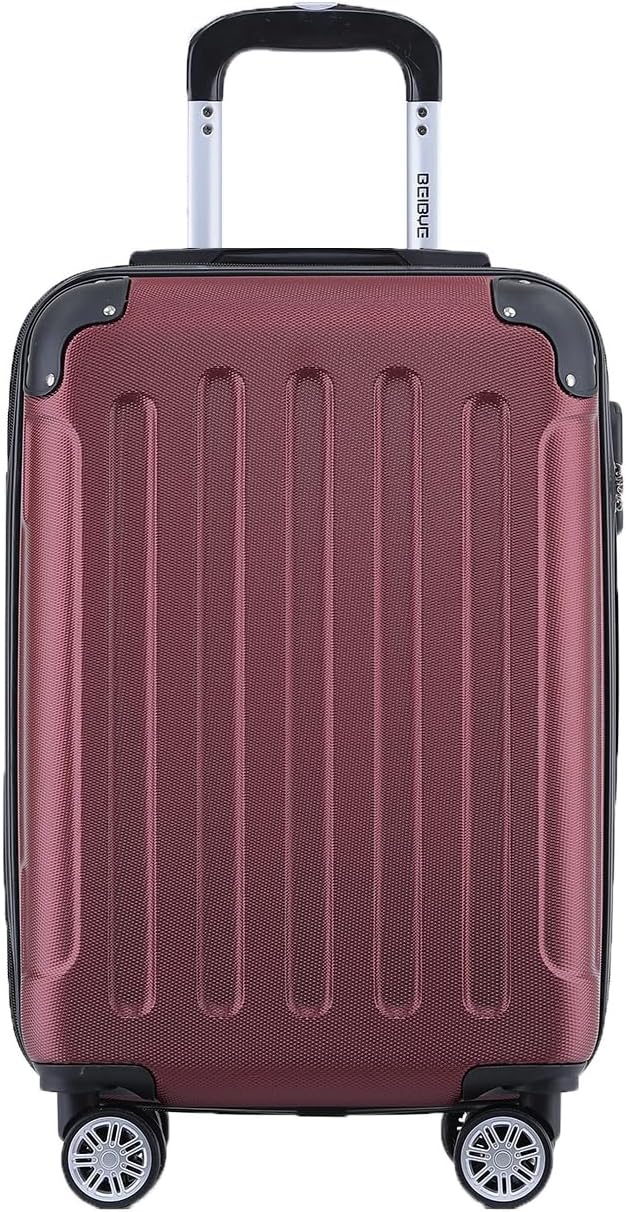 Hartschalenkoffer mit Zahlenschloss, Burgundy Small-55cm