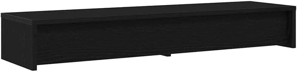 Monitorständer mit Schubladen, 100 x 27 x 15 cm Schwarze Eiche