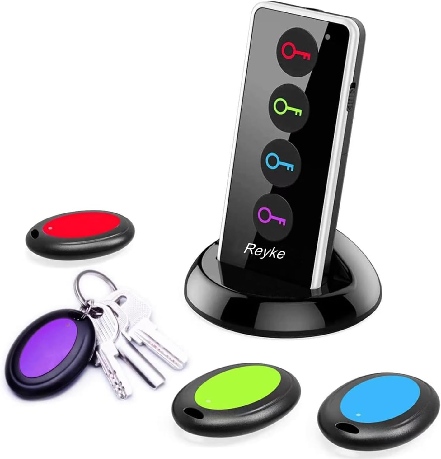 Schlüsselfinder-Set mit LED-Taschenlampe (4 Empfänger)