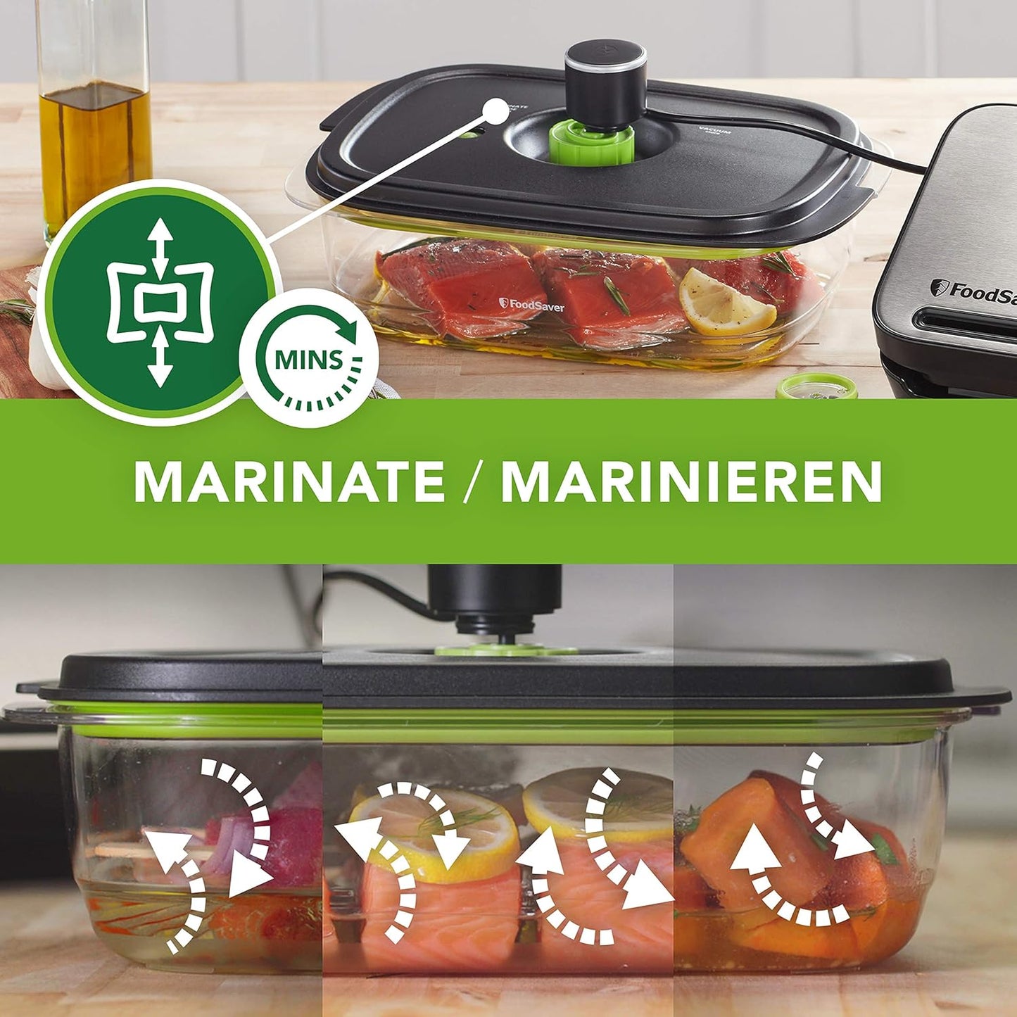 Preserve & Marinate Vakuumbehälter, 1,2 L Single