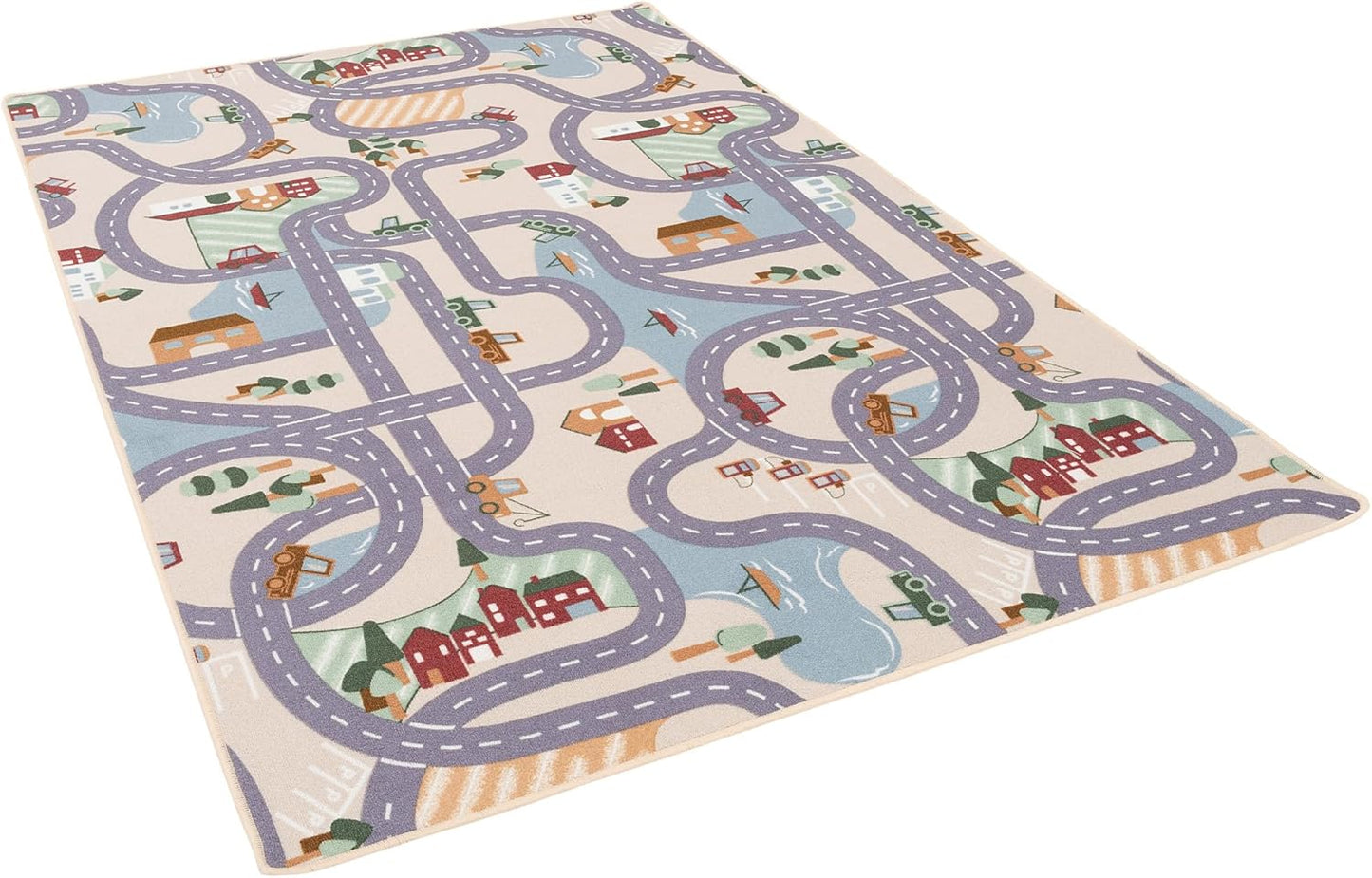 Strassenteppich, 100x200 cm Fun Town Beige