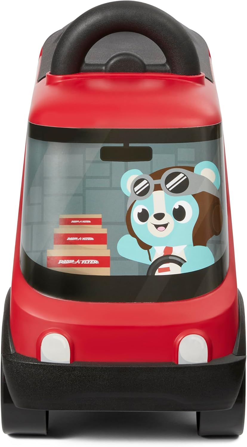 Rutschfahrzeug Ride & Deliver Truck inkl. Spielzeugautos