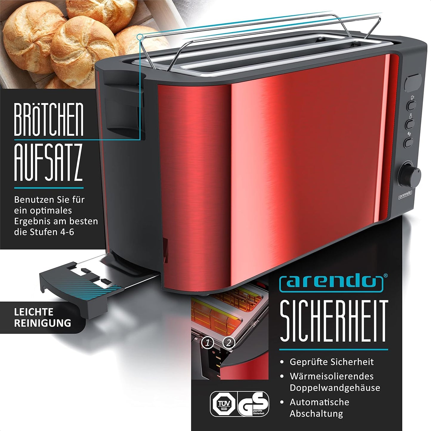 Wasserkocher mit Toaster