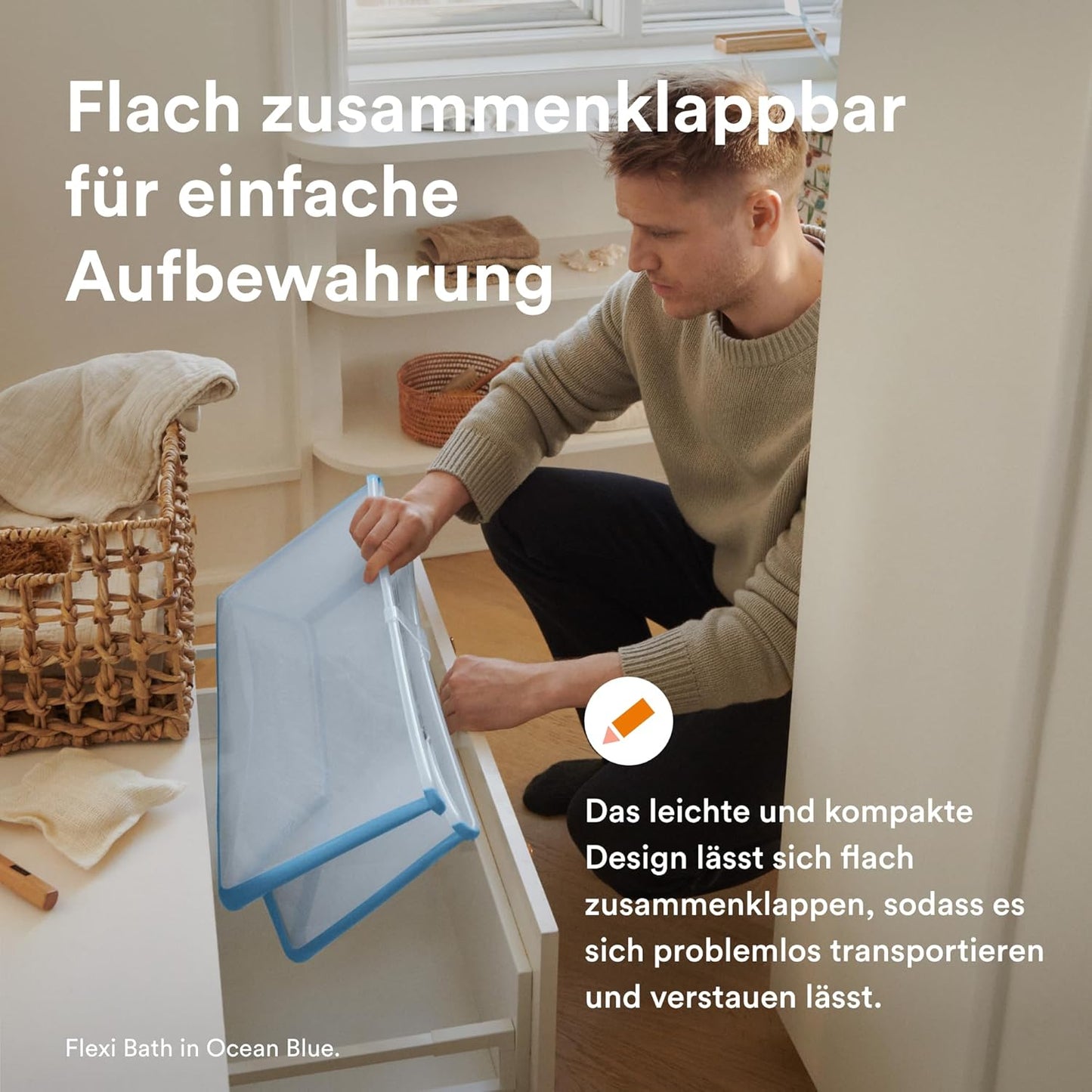 Flexi Bath mit Neugeborenenunterstützung, Regular - 64 x 24 x 34 (cm) Transparent Green