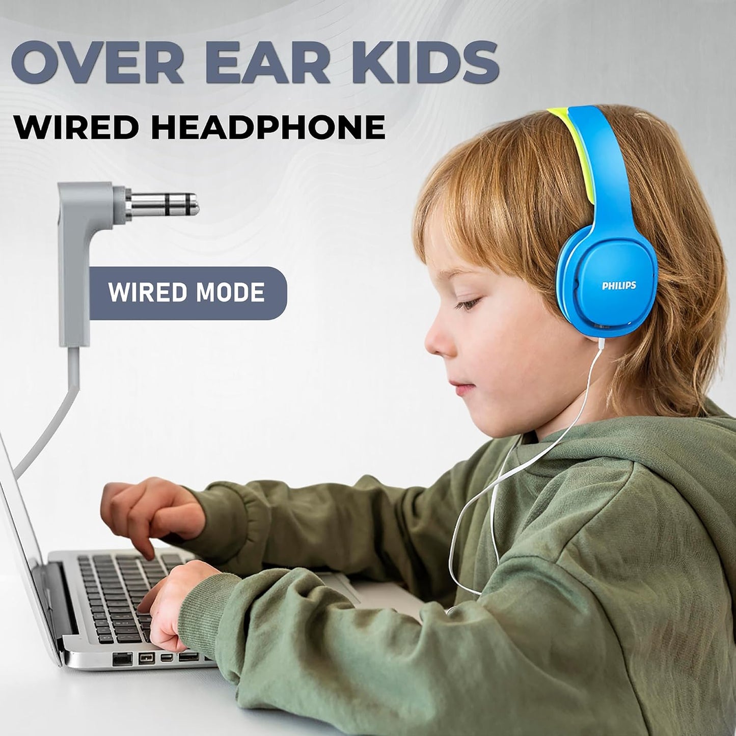 Kinder Over-Ear-Kopfhörer, Blue Wired