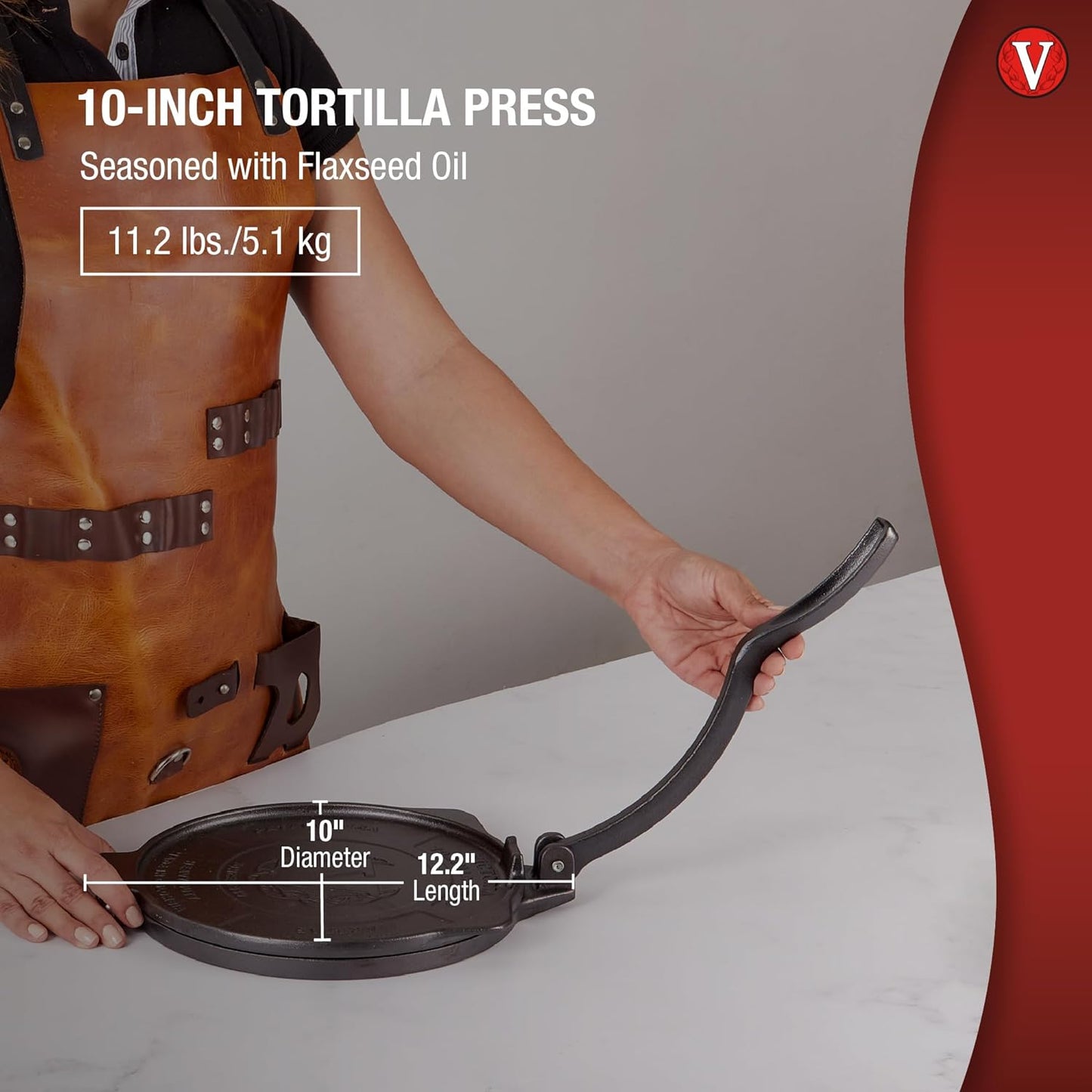 Tortilla-Presse, 25 cm
