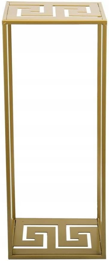 Blumenständer mit geometrischem Design (60 x 24 cm), Gold
