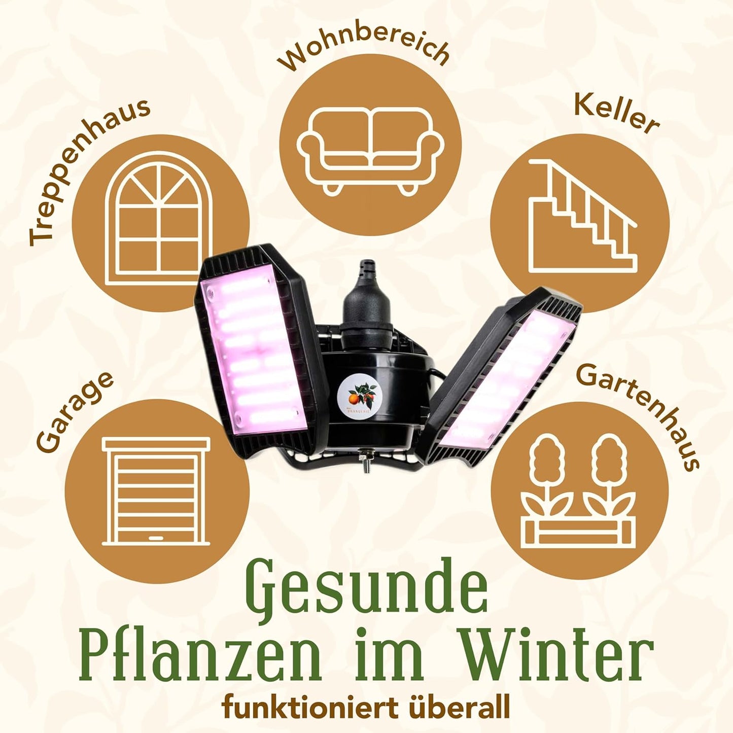 LED-Pflanzenlampe FLEX [100W] mit Stativ, LED Lampe mit Stativ