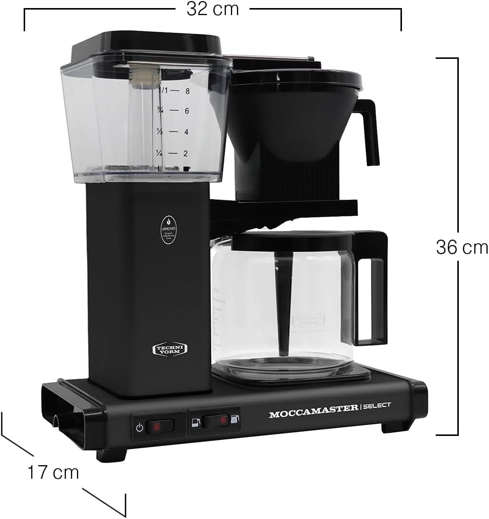 KBG Select Filterkaffeemaschine, Matt Black Single