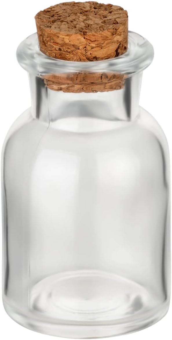 Gewürzgläser-Set mit Korken (48 Stück, 30 ml), Transparent 30ml - 48 Stück