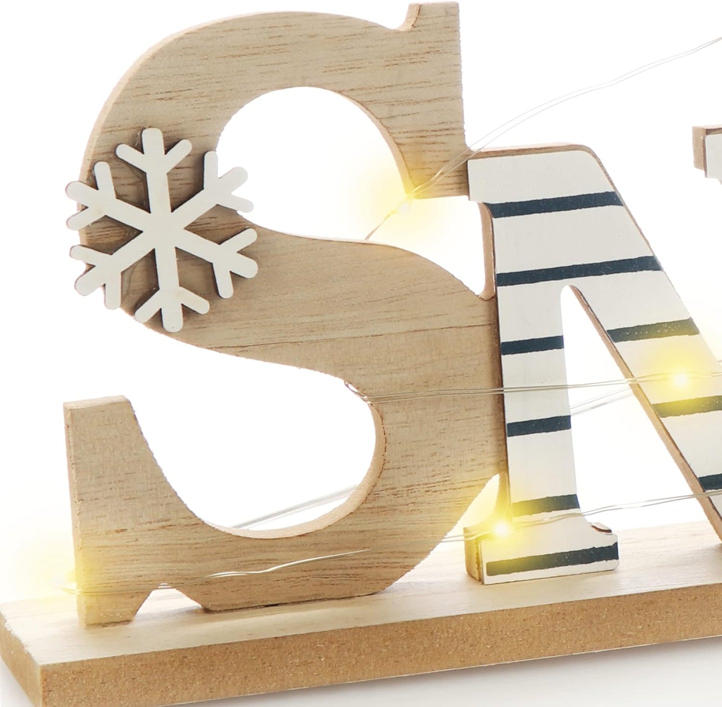 LED Deko-Aufsteller Schaf-Design mit Timer, weiss - Schaf