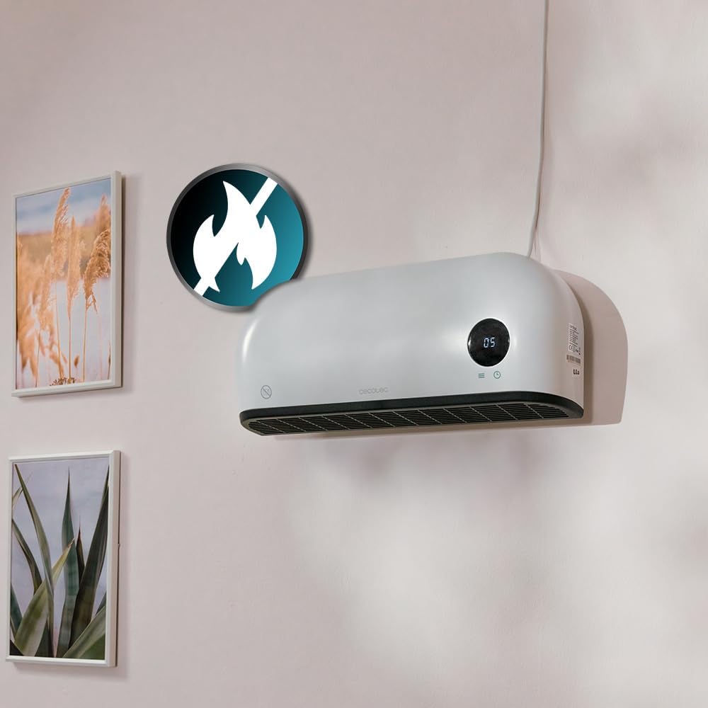 Badezimmer-Keramikheizer 2000 W mit LCD & Fernbedienung, Max + Bildschirm