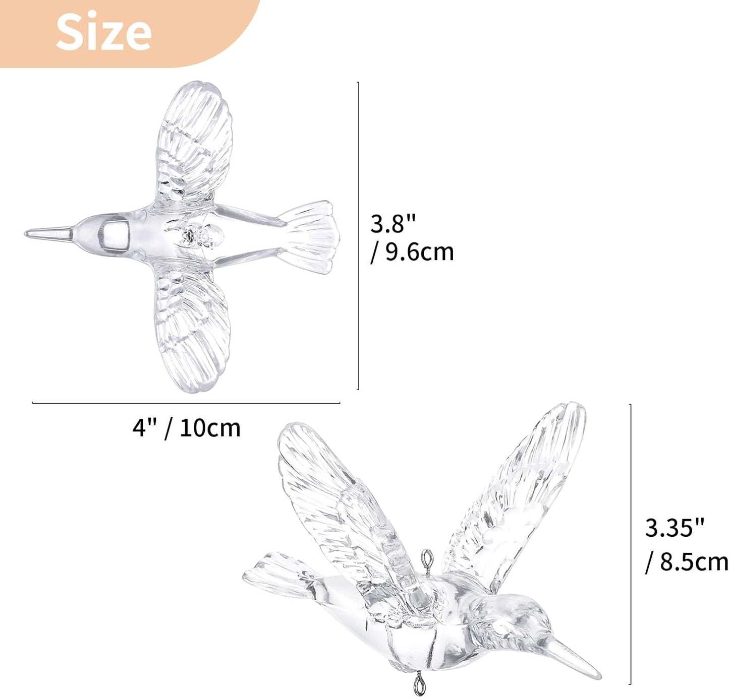 Fliegende Vogel Deko-Ornamente Set (100 Stück), 100 Stück