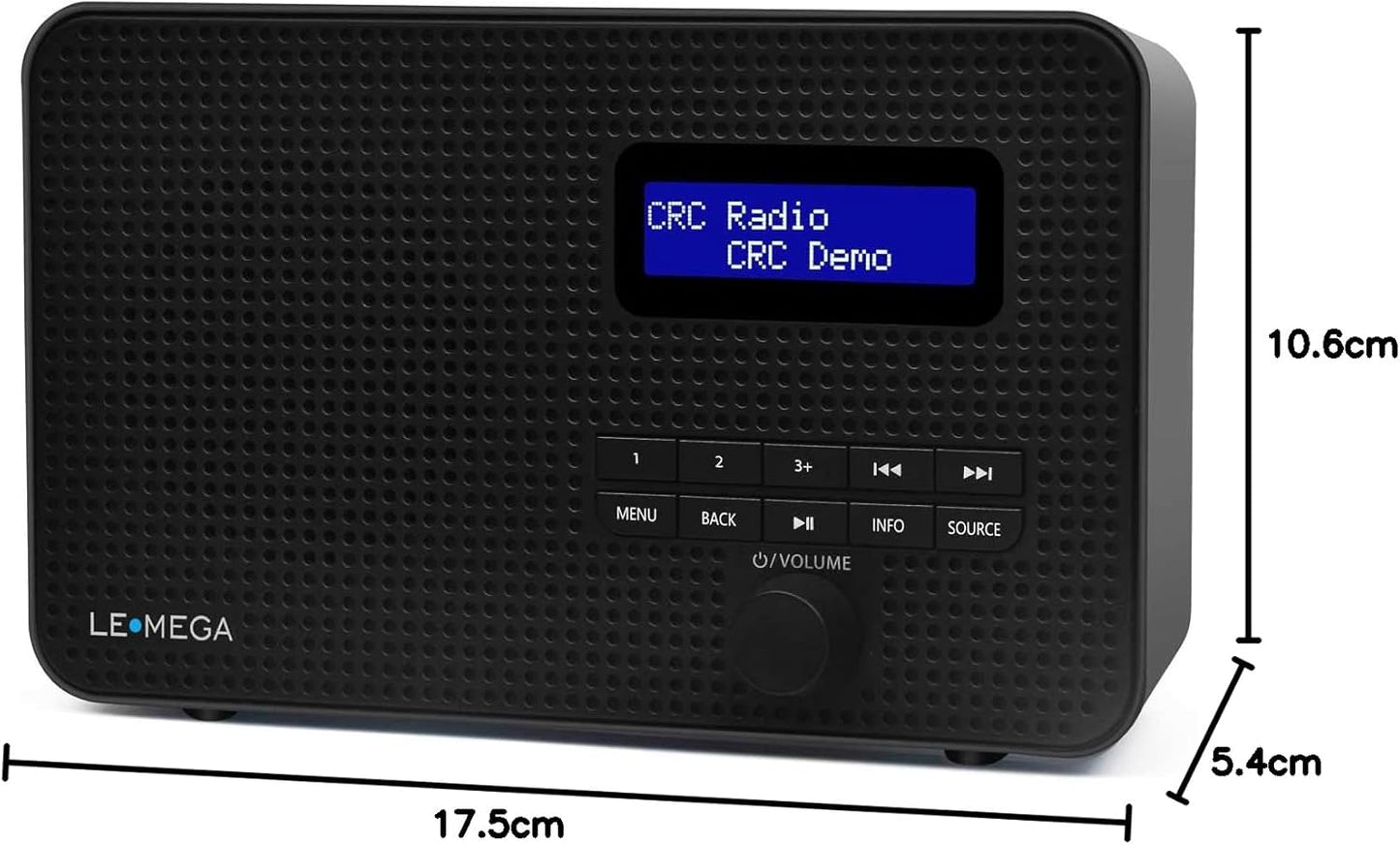 DAB/DAB+ Radio DR1, Schwarz