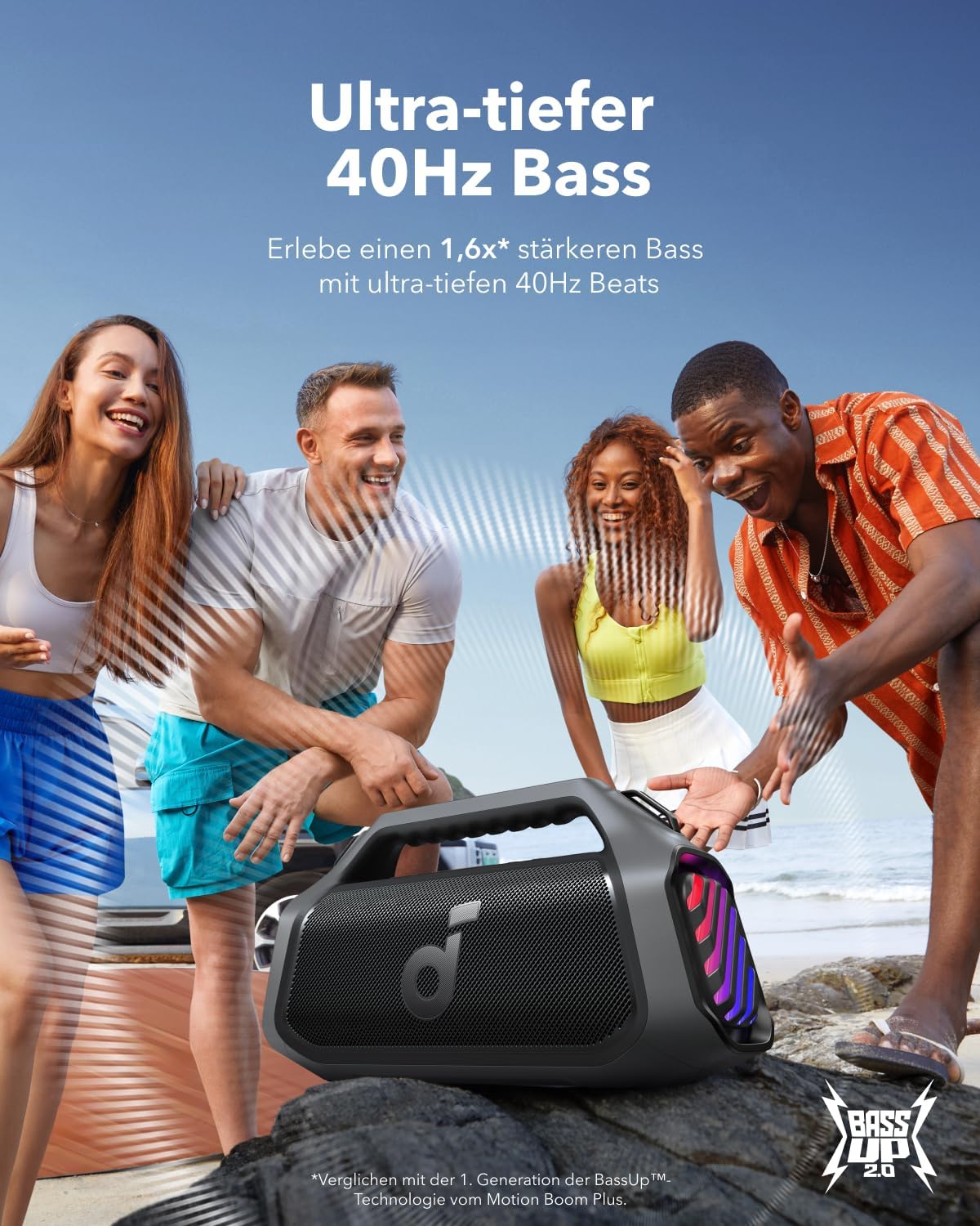 Boom 2 Plus Bluetooth-Lautsprecher, black