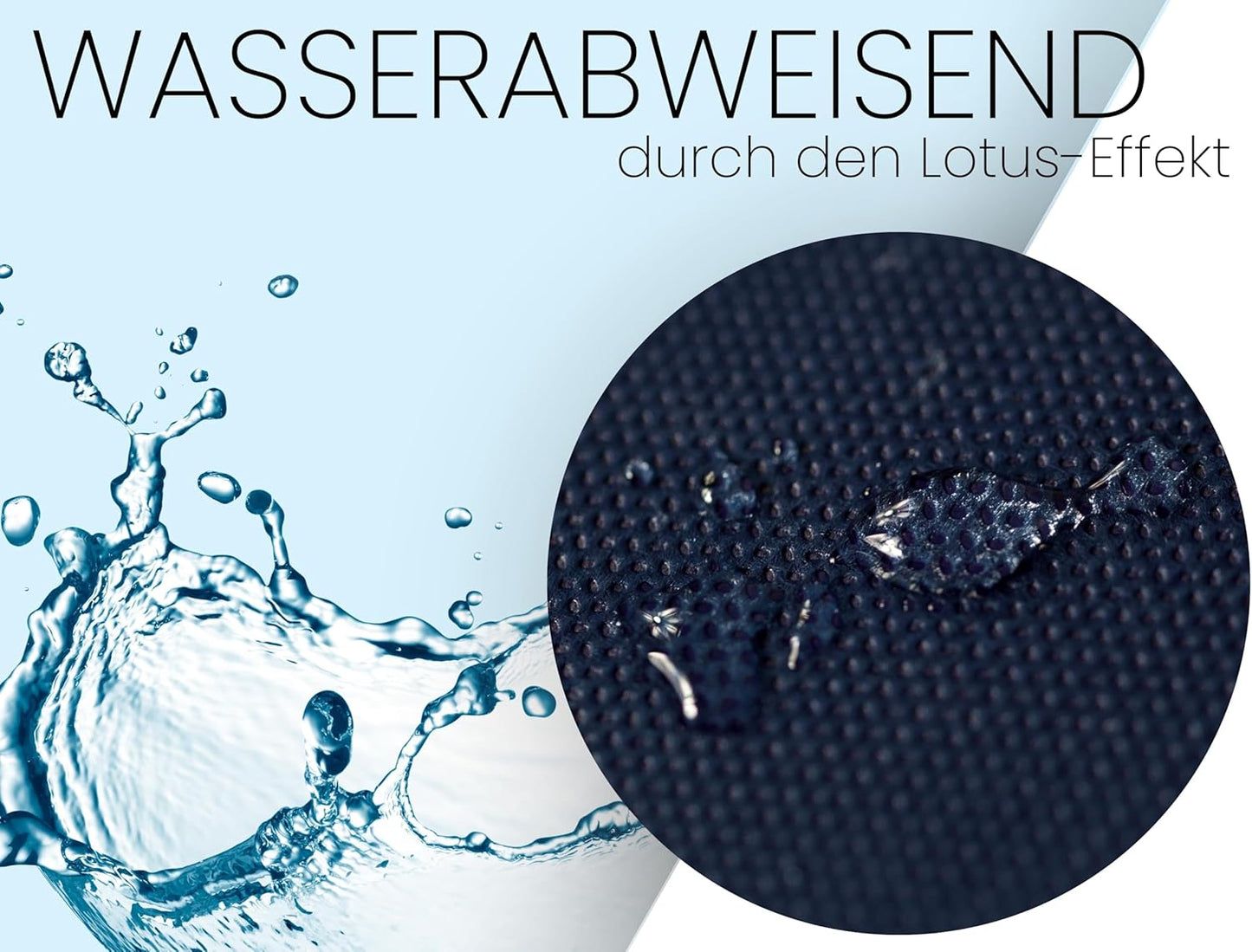 Tischdeckenrolle mit Lotus-Effekt, Dunkelblau 250 x 150 cm (Rechteckig)