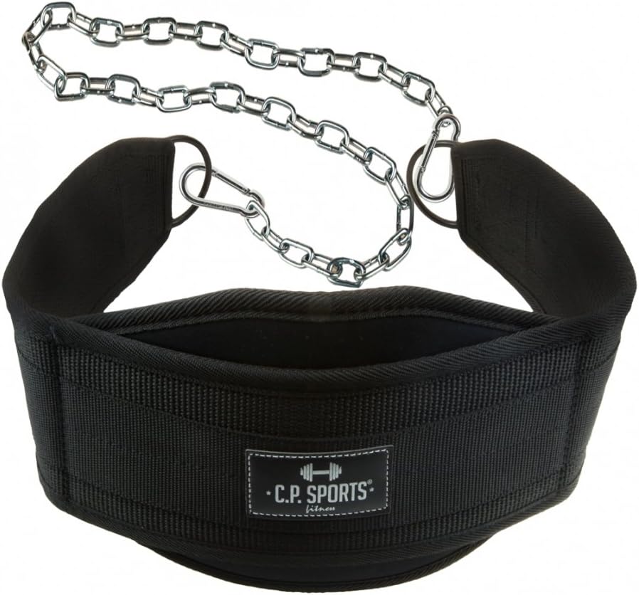 Dipgürtel mit Kette, Schwarz
