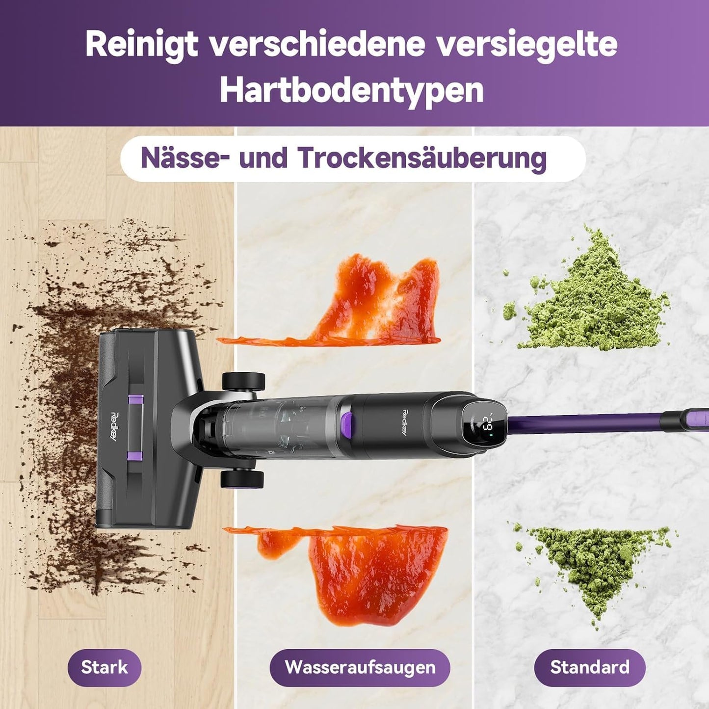 W15 Akku-Wischsauger mit Selbstreinigung, W15