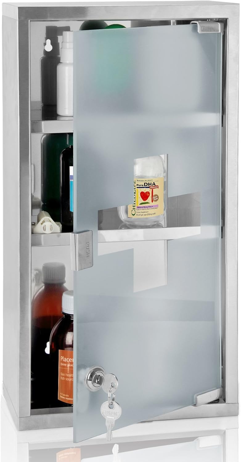 Medizinschrank XXL mit 3 Fächern, 3 Fächer