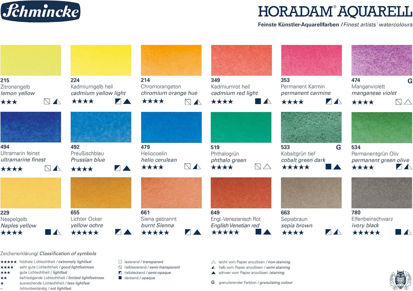 Aquarell Farbkasten, 5 ml (18er Pack)