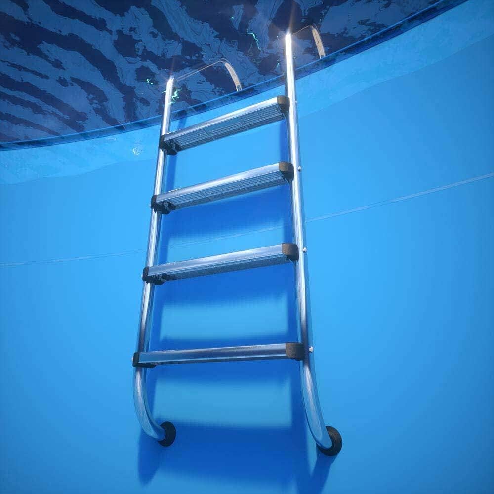 Pooltiefbeckenleiter mit 4 Stufen