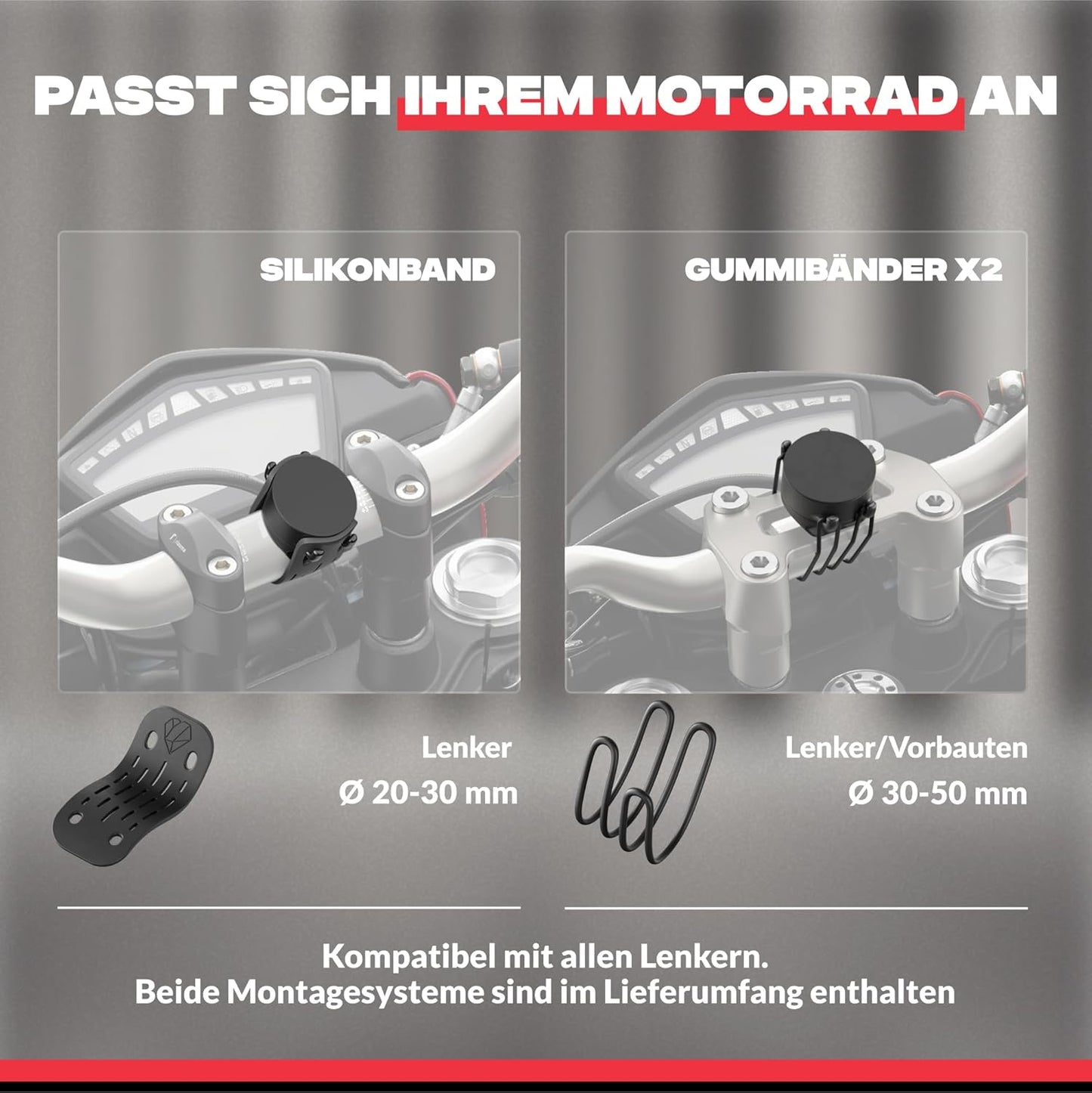 Handyhalterung Magnetic Moto 5.5, M - Smartphone bis 14,7 cm