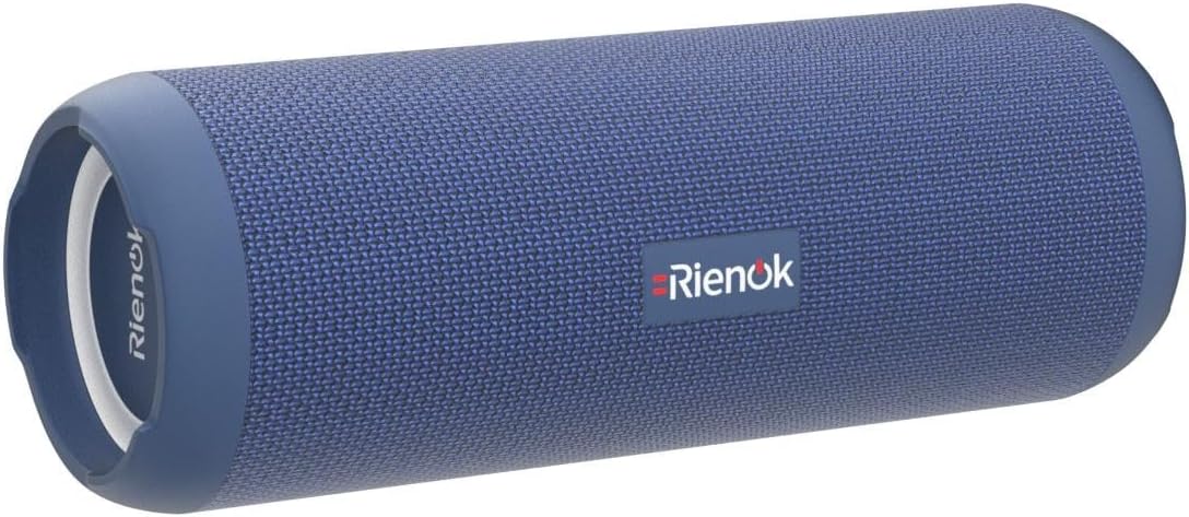 Wasserdichter Bluetooth Lautsprecher mit Licht, Blau