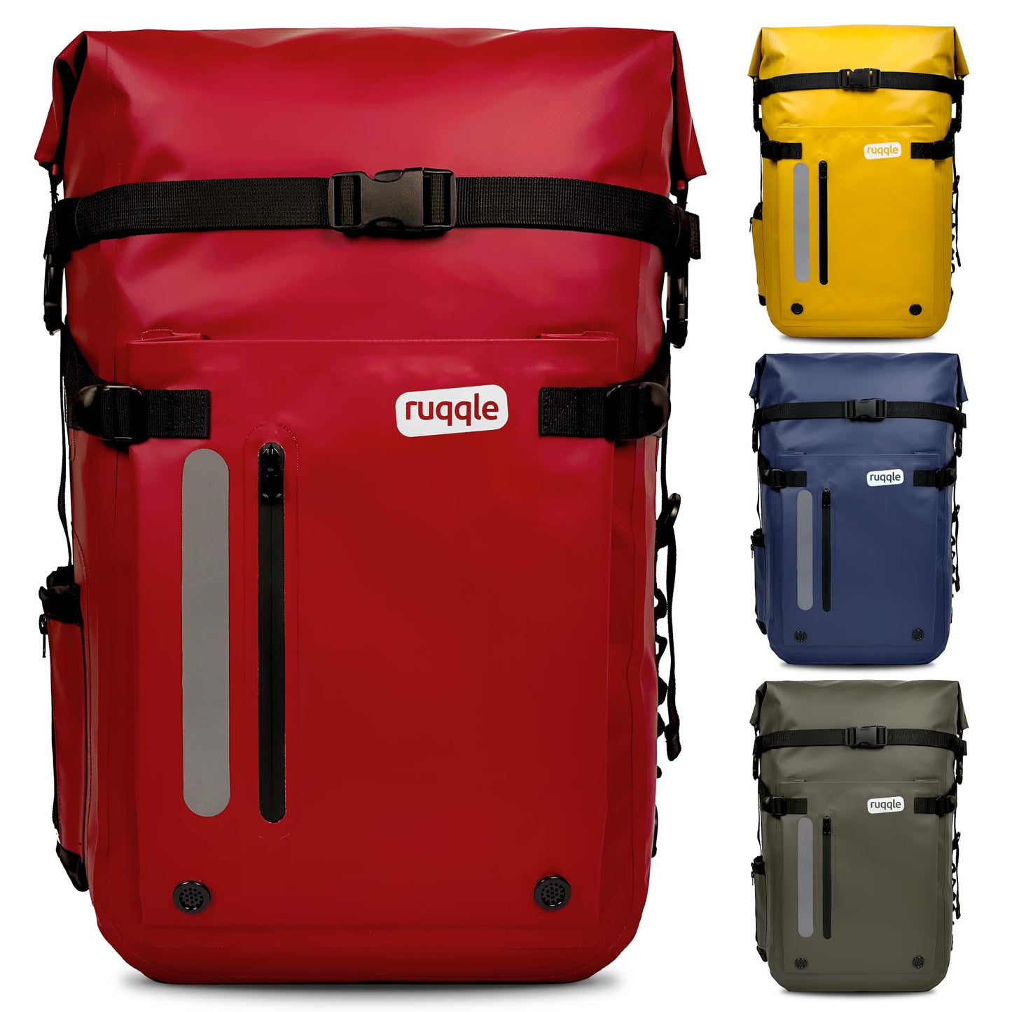 Wasserdichter Rucksack, 45L, 45 Liter Rot