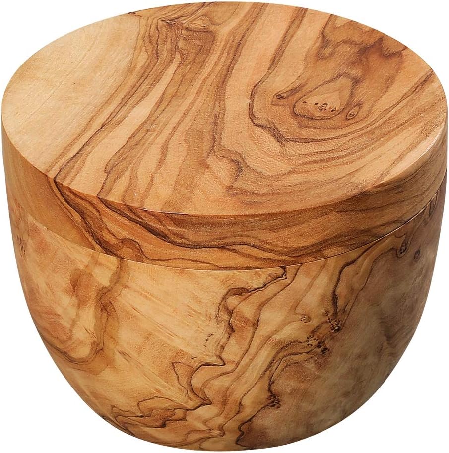 Salztopf Olivenholz 7 x 9,5 cm