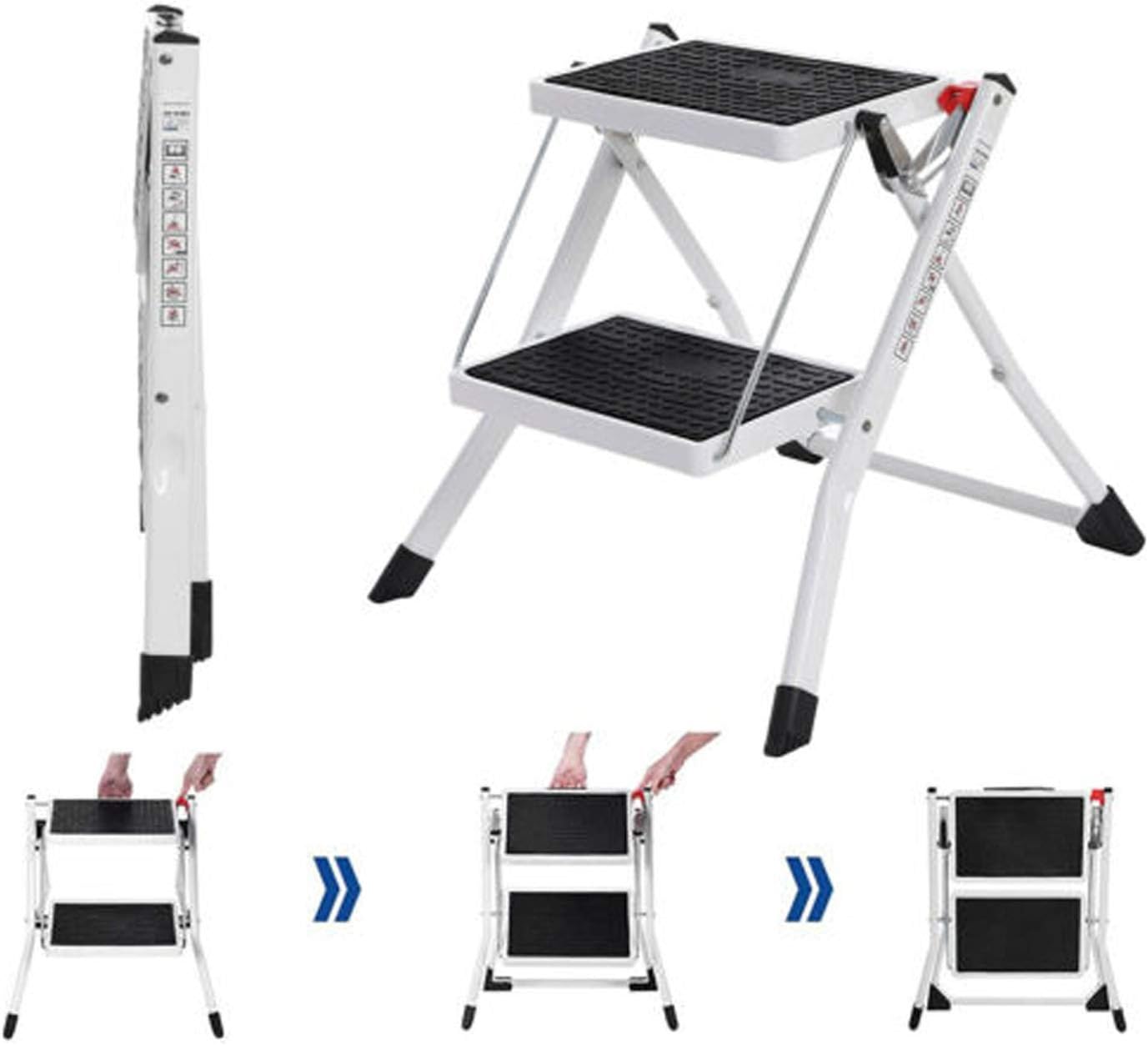 Sicherheits-Trittleiter Klappbar, 2 Stufen Mini