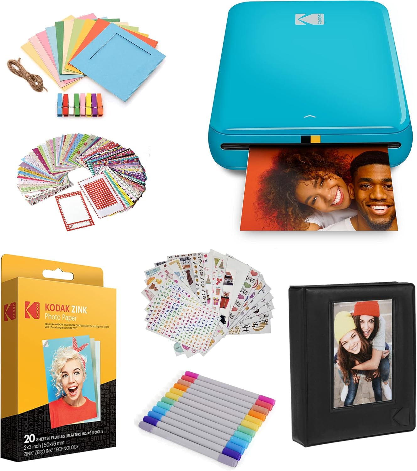 Sofortbilddrucker mit Bluetooth/NFC-Technologie, Blau Starterpaket