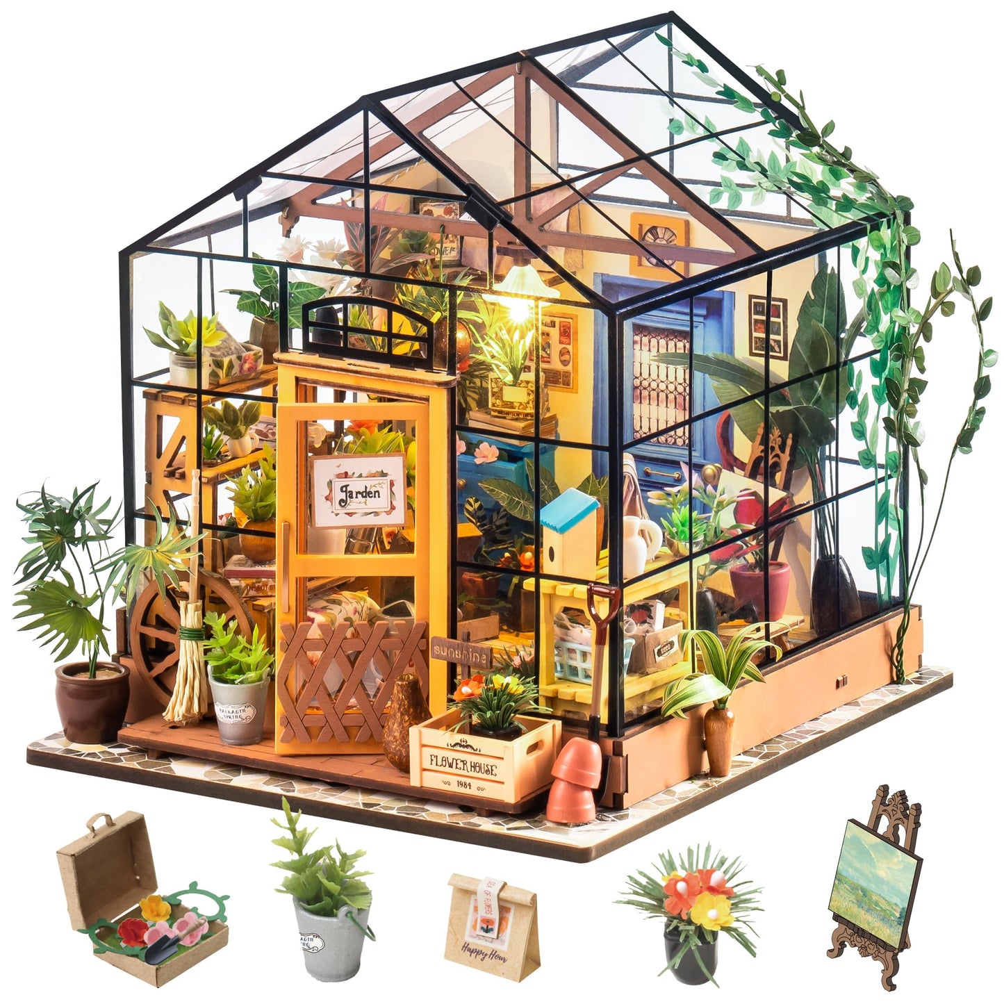 DIY Miniaturhaus Bausatz Cathy's Flower House, Cathy's Flower House