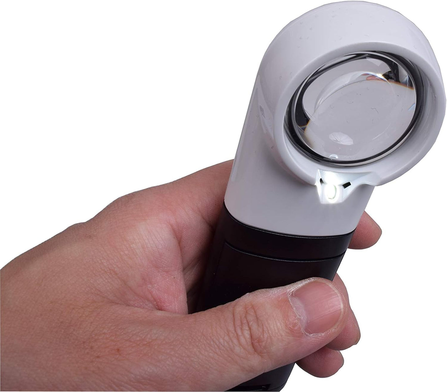 Handlupe mobiluxLED, Ø 35 mm 12,5 x Vergrösserung Single