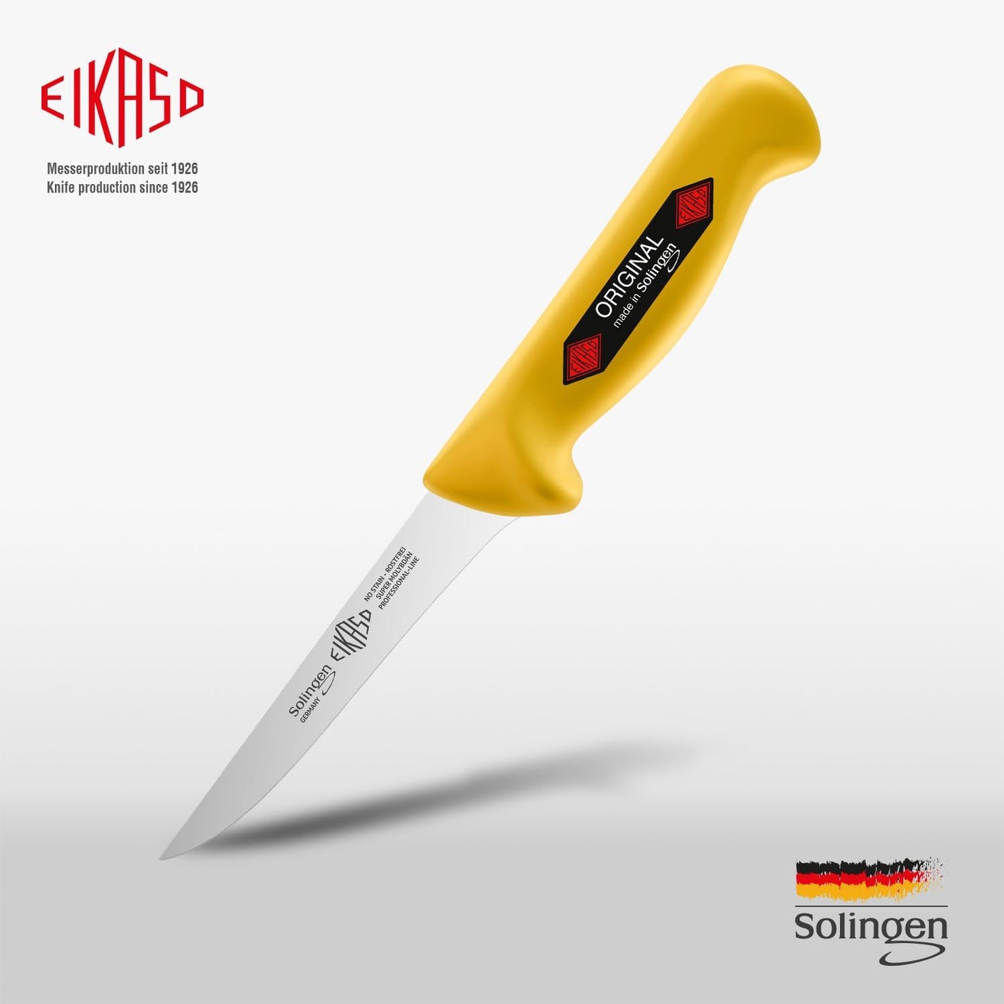 Ausbeinmesser, Profi-Fleischmesser, Gelb 13cm