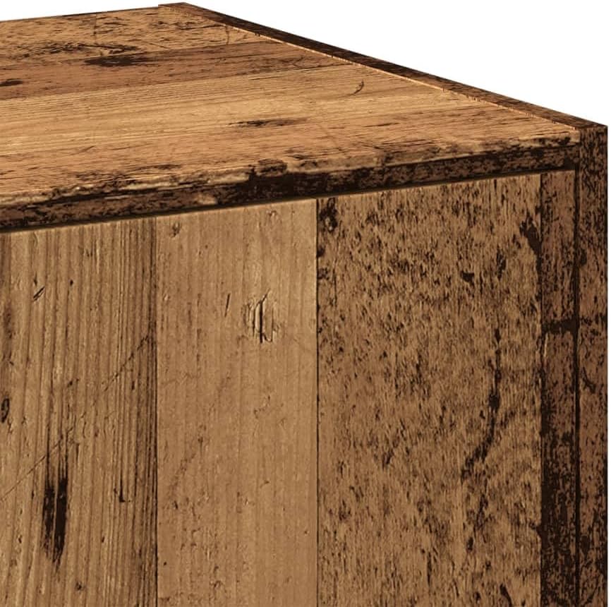 Apothekerschrank mit Ausziehfächern, Altholz 40 x 41 x 118 cm