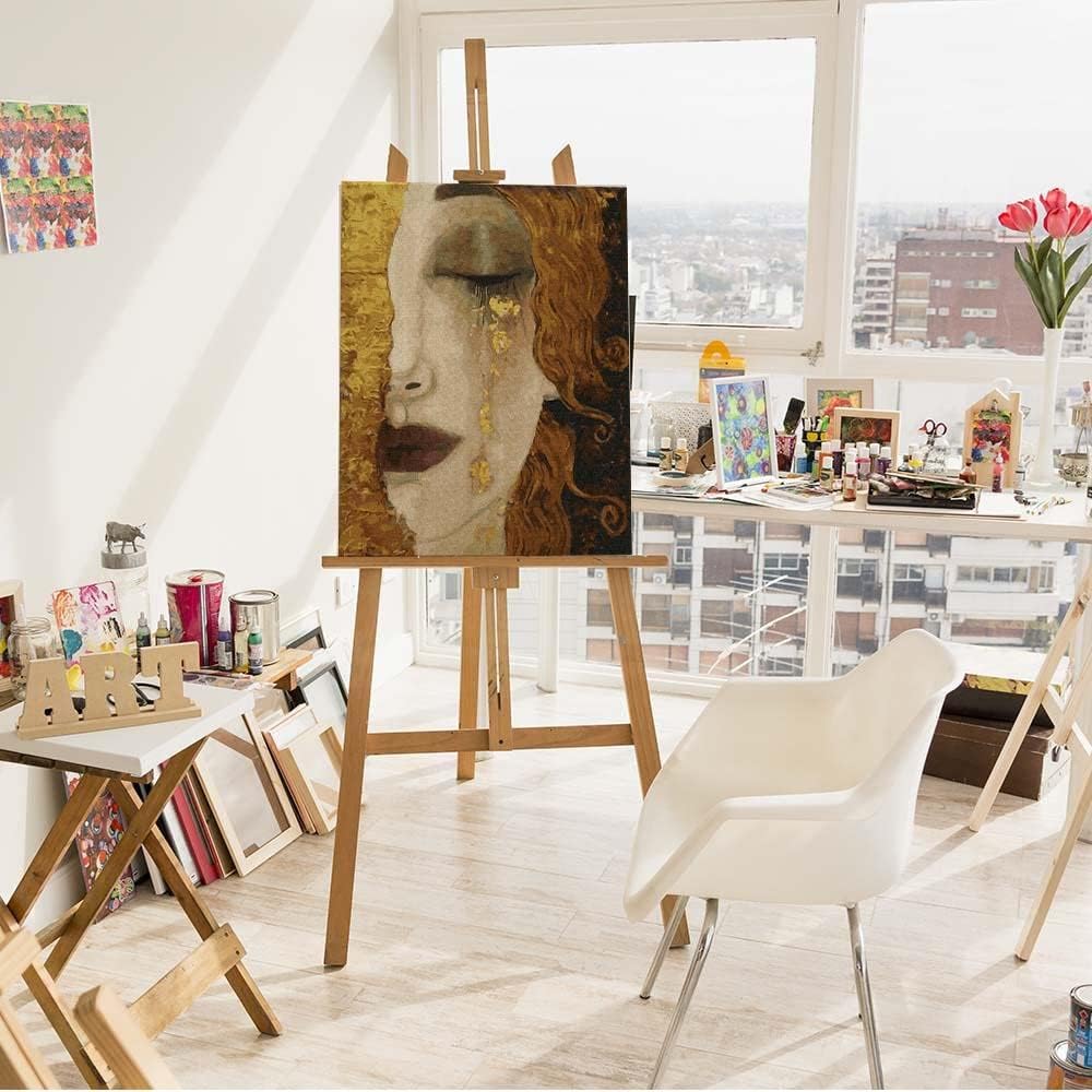 Malen nach Zahlen Set Klimt Motiv, Gustav Klimt Goldene Tränen Mittel