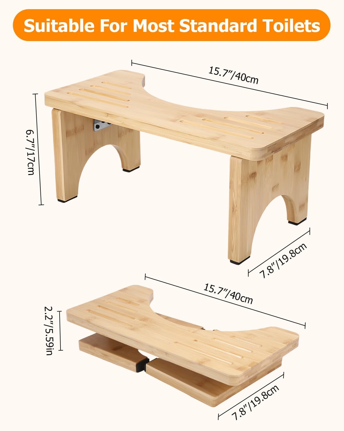 Ergonomischer Toilettenhocker