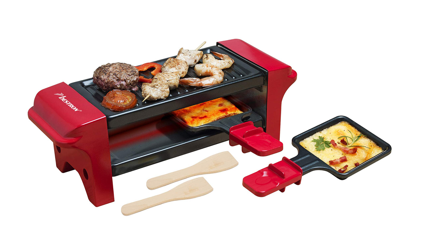 Mini Raclette-Grill, Rot