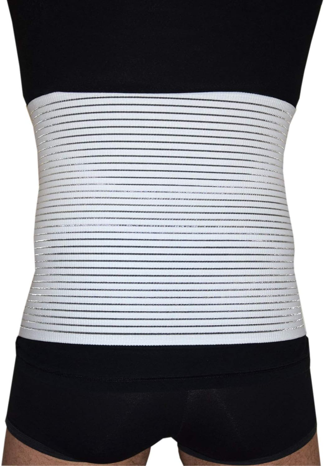 Postpartum Bauchgurt mit Rückenunterstützung, Weiß L - 105/115 cm Bauchumfang