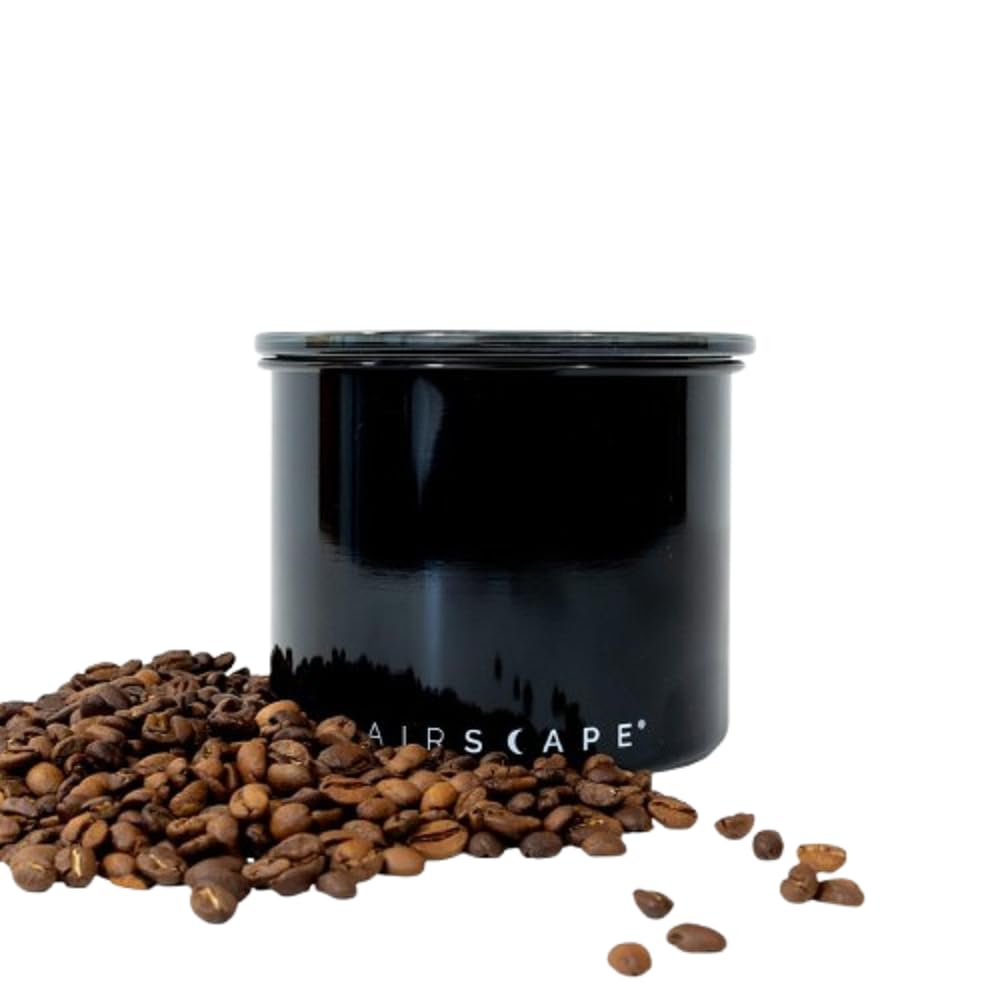 Kaffeebehälter mit luftdichtem Deckel, Schwarz Klein