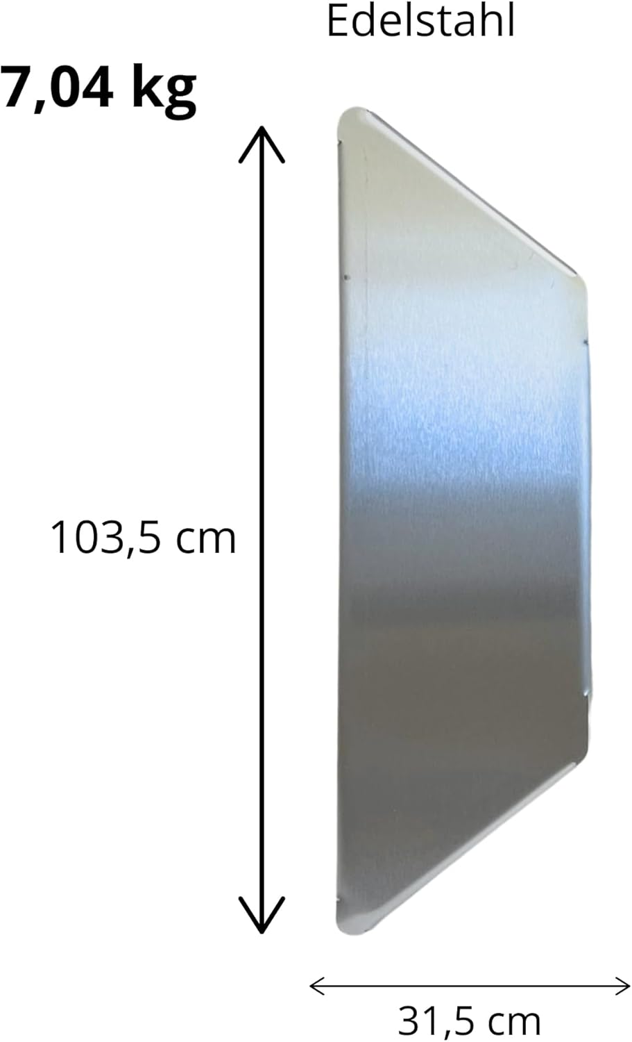 Plancha Platte für Feuerschale, 100 cm eckig
