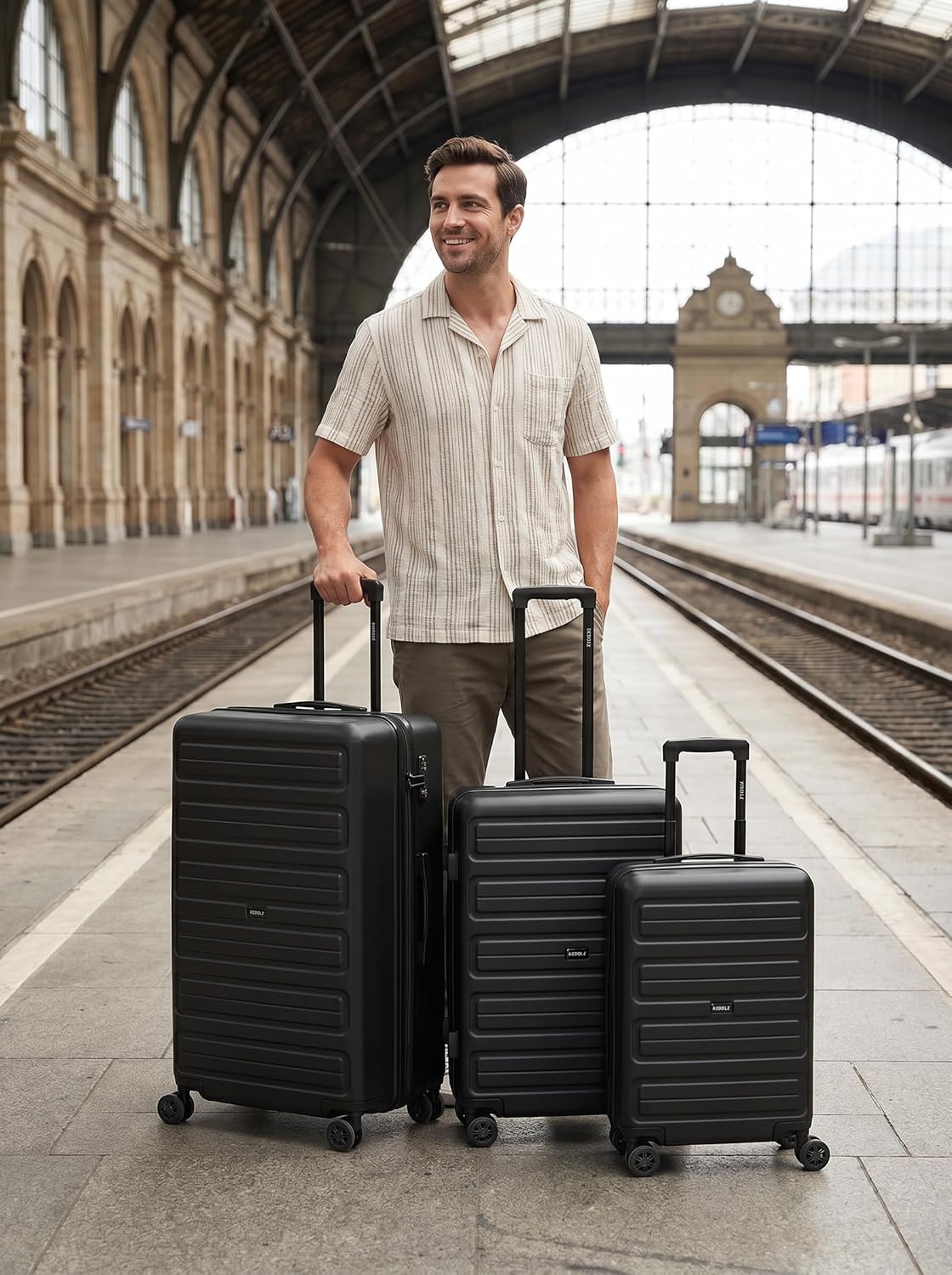 Essentials 08 Set, Schwarz Kofferset S/M/L (3-teilig)