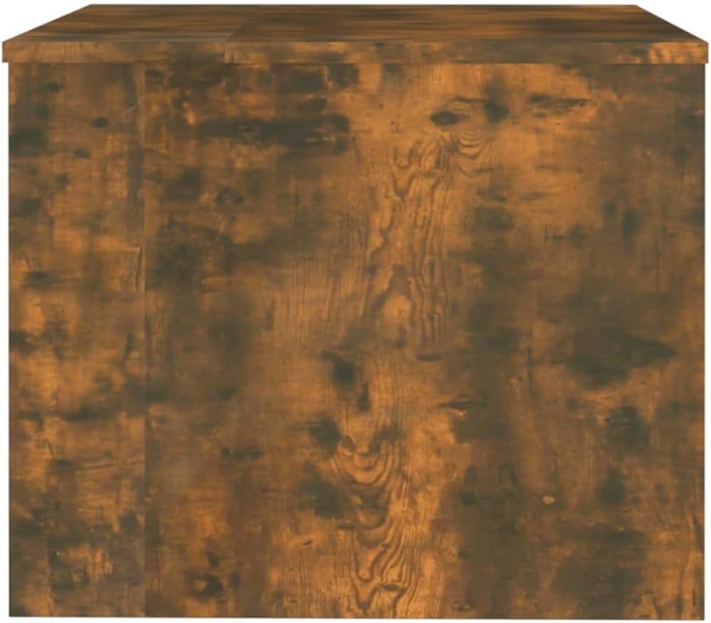 Höhenverstellbarer Couchtisch mit Stauraum, Räuchereiche, 80 x 50 x 41.5 cm