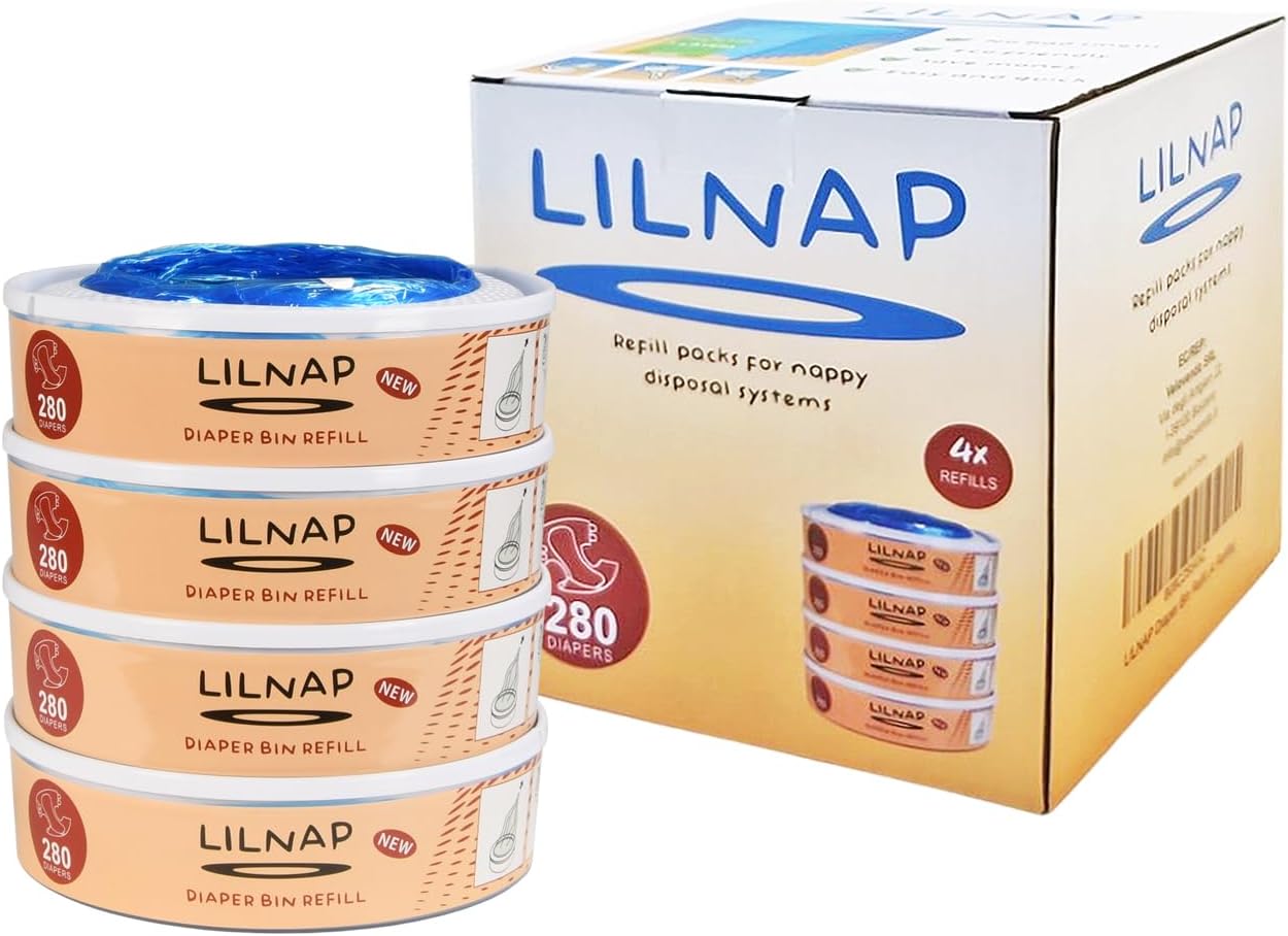 4er-Pack Nachfüllkassetten für Windeleimer, 4 stück (1er Pack)